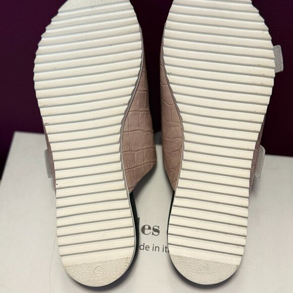 Charles David Lonnie Double Buckle Slides – Nude Croc Sandals 8.5 - Picture 6 of 6